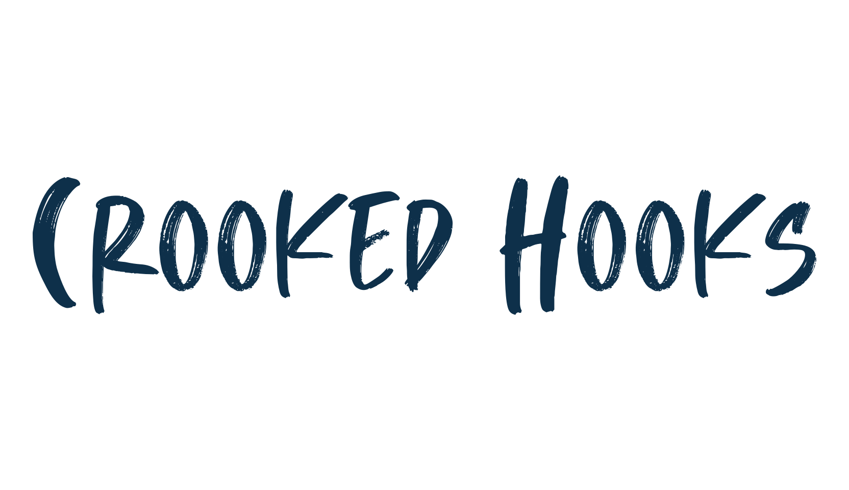 Crooked Hooks, script brush fancy decorative calligraphy font preview