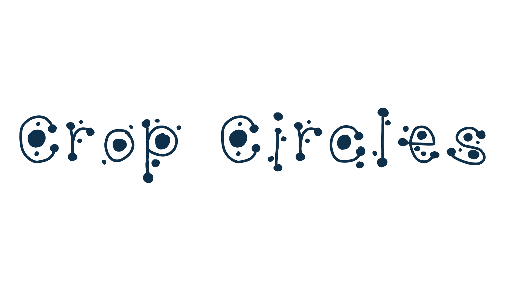 Crop Circles, fancy decorative font preview