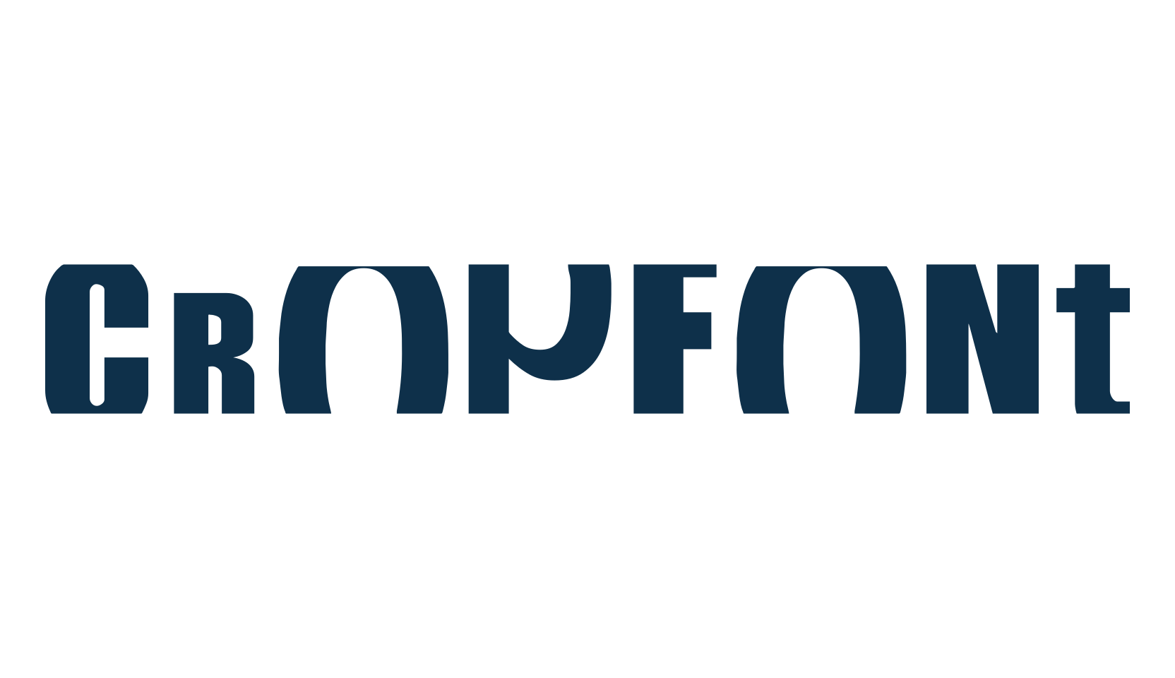 CropFont, fancy distorted decorative font preview