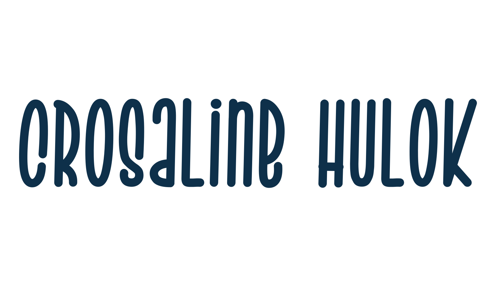 Crosaline Hulok, display market font preview