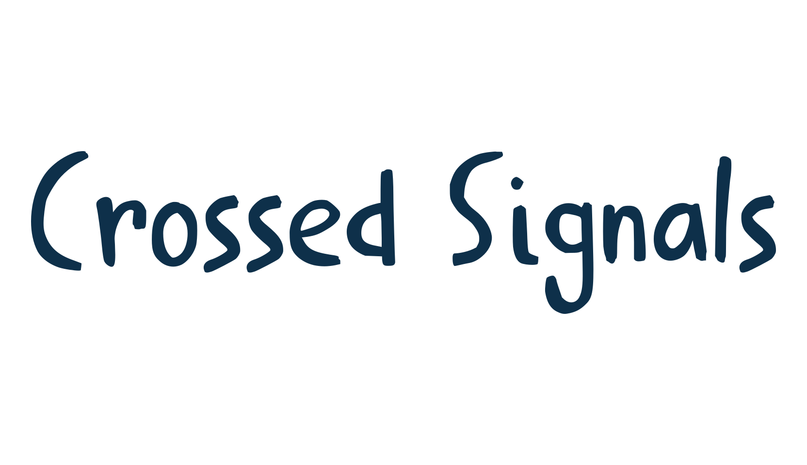 Crossed Signals, fancy decorative font preview