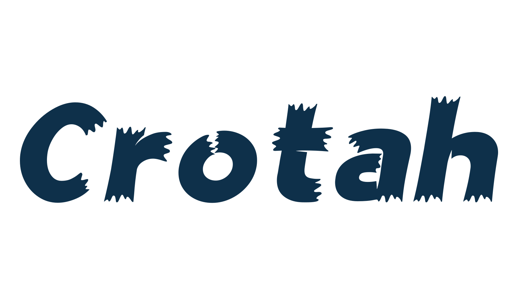 Crotah, cartoon font preview