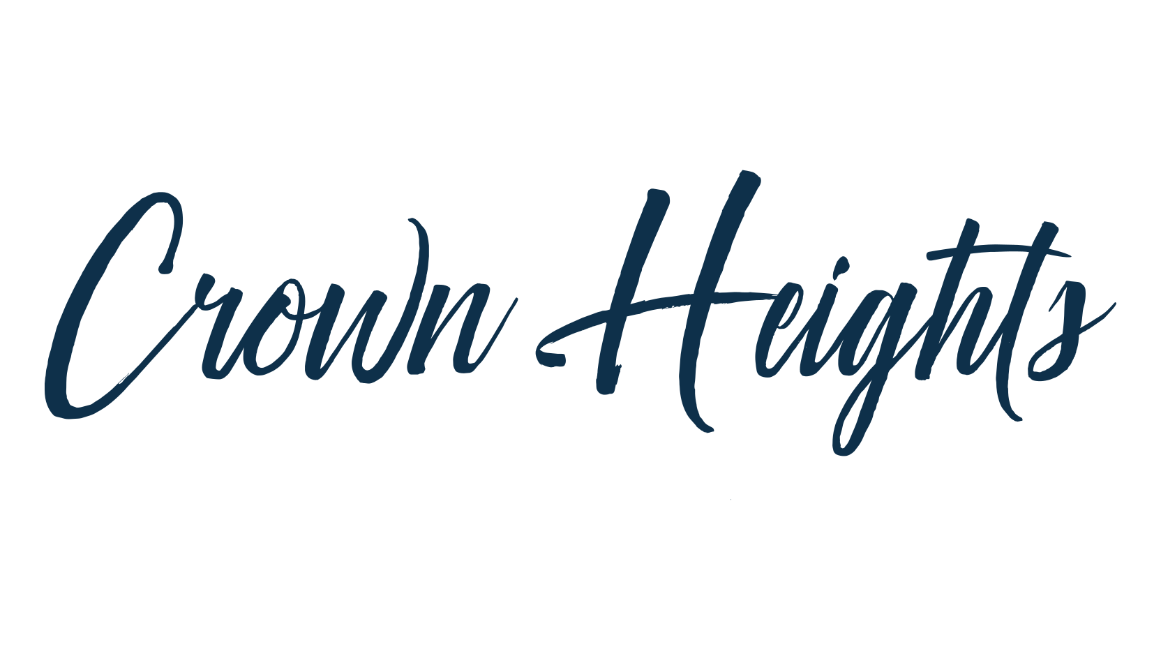 Crown Heights, script brush fancy decorative calligraphy font preview