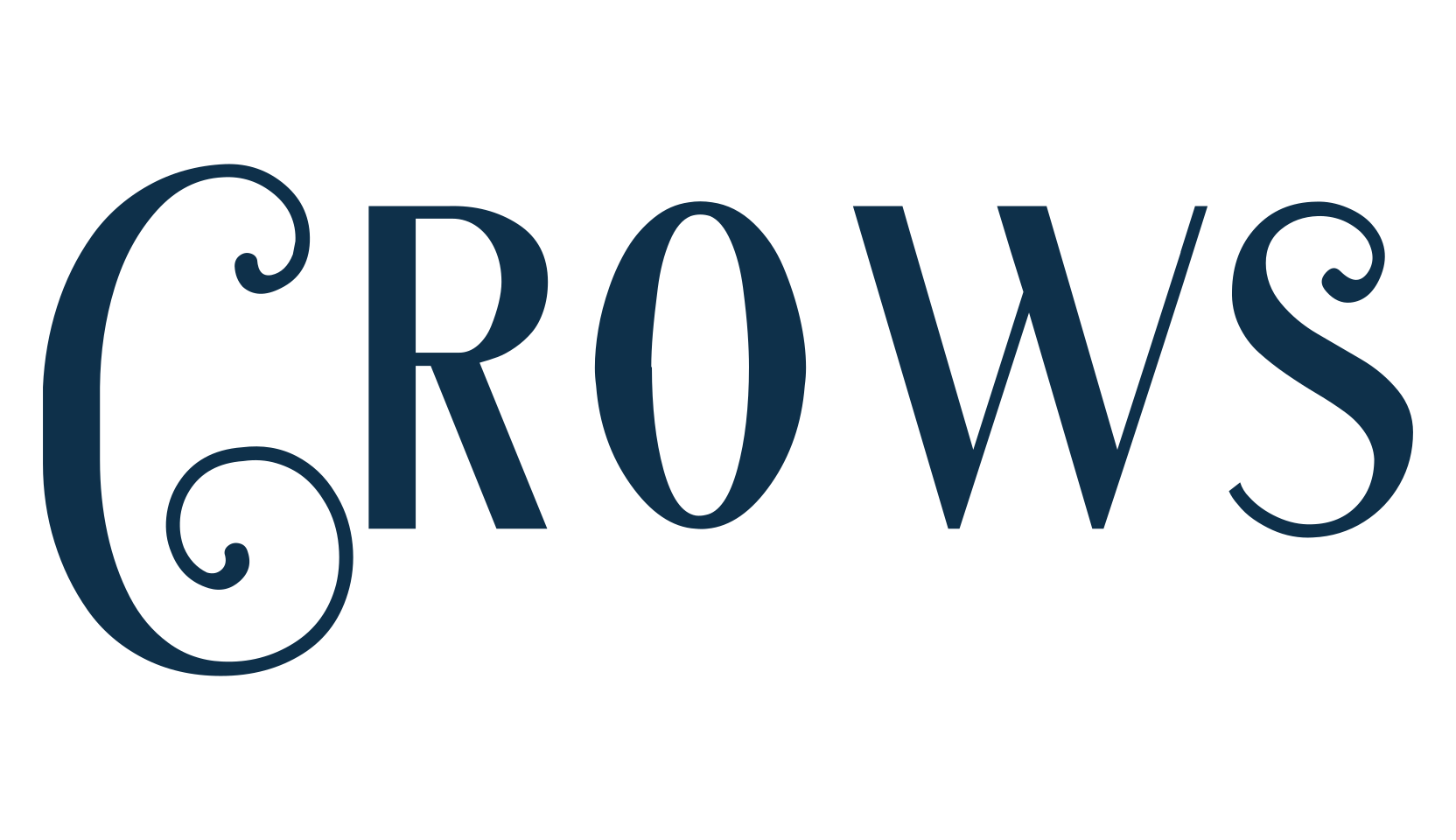 Crows, fancy retro decorative font preview