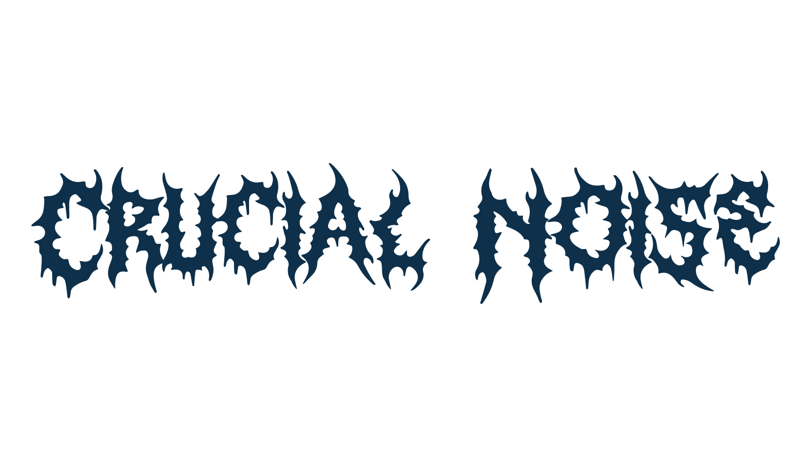 Crucial Noise, gothic modern font preview
