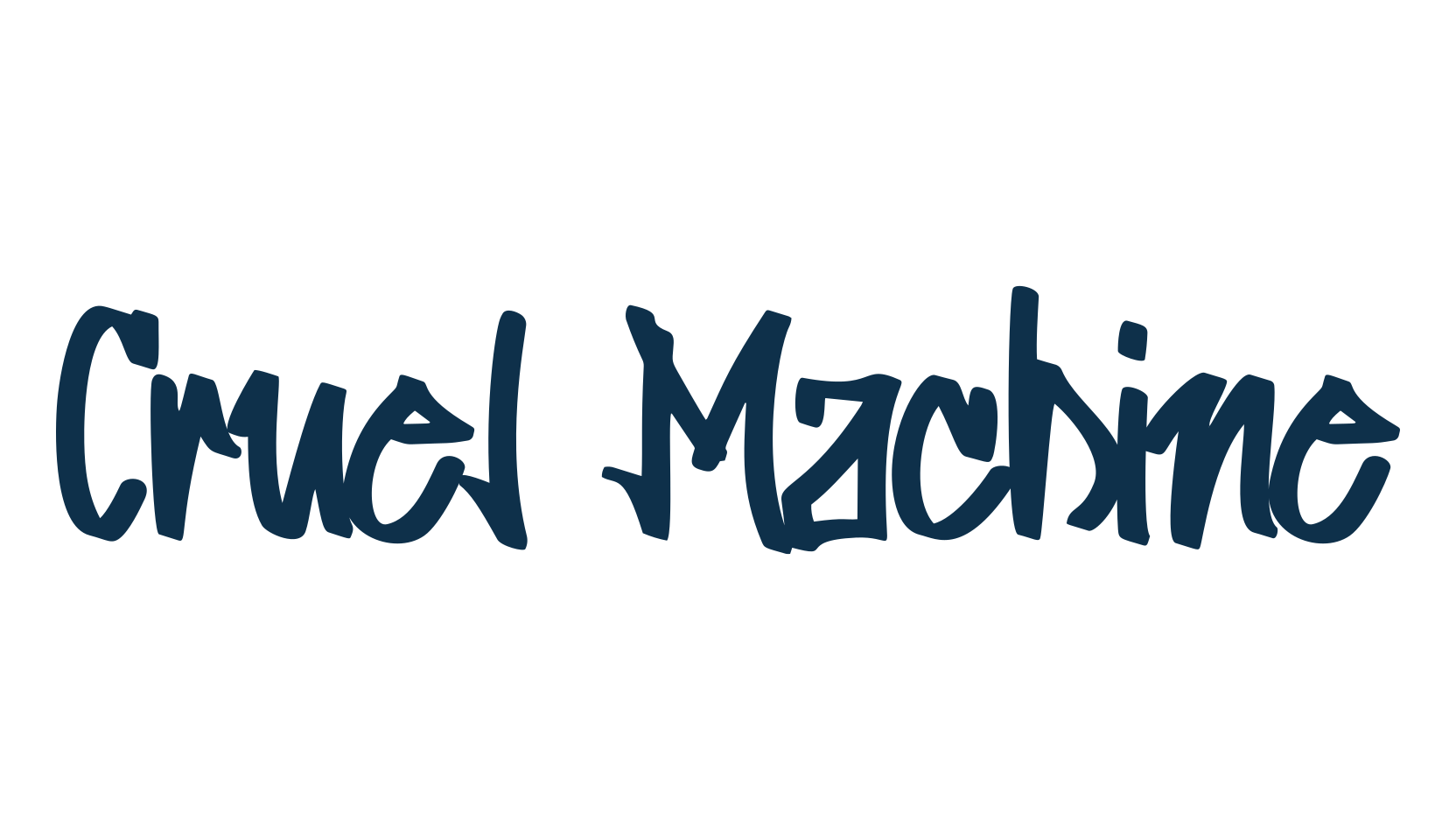 Cruel Machine, graffiti font preview