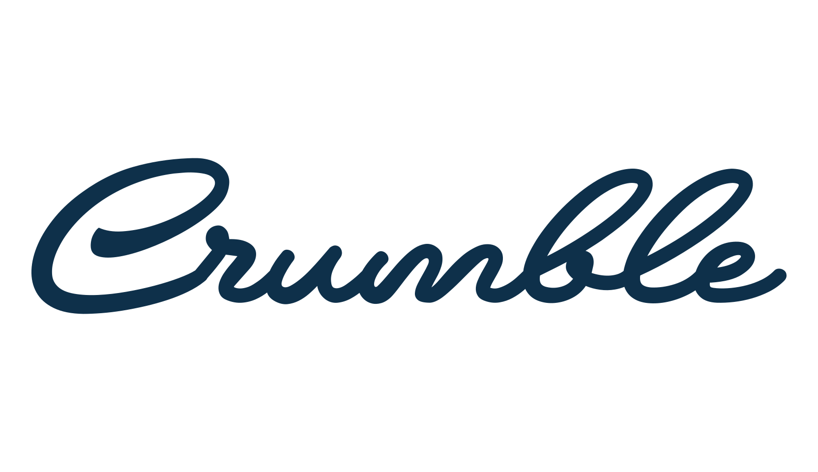 Crumble, script handwritten fancy decorative calligraphy font preview