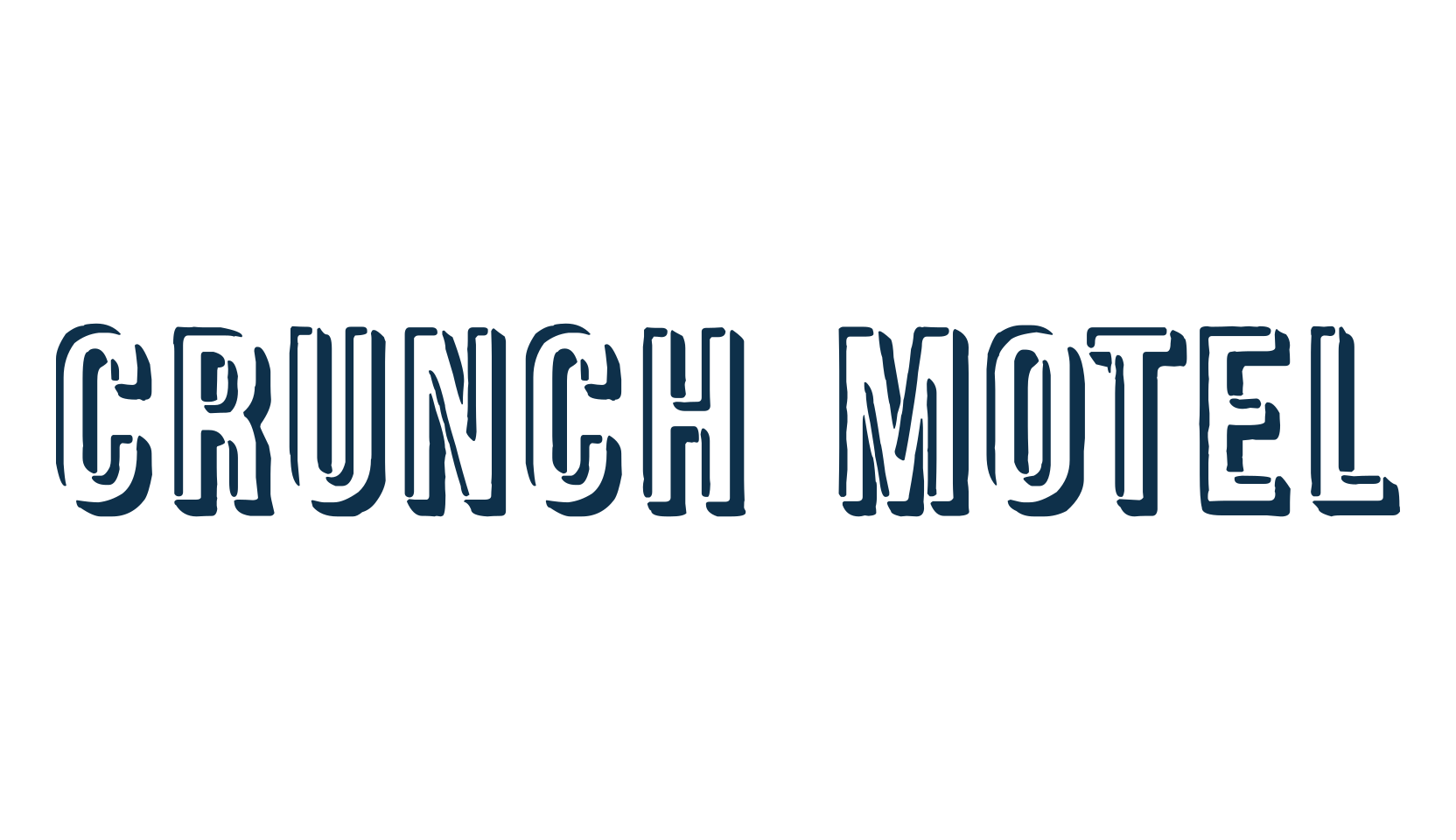 Crunch Motel, fancy various decorative font preview