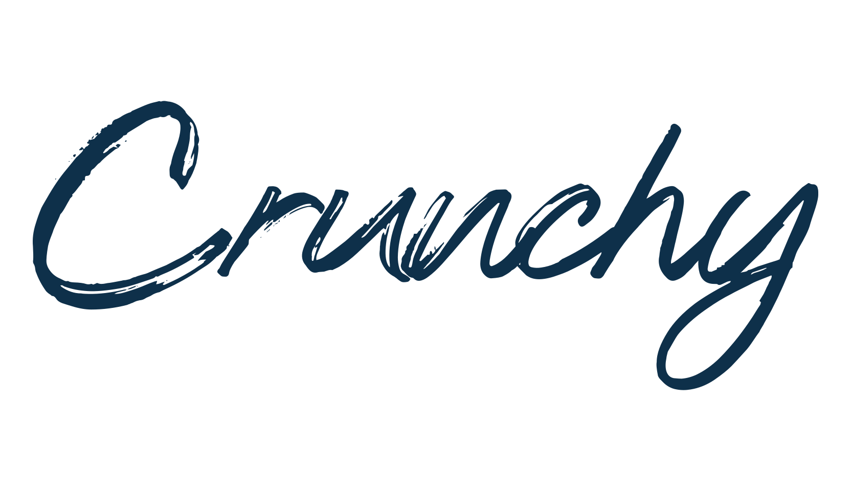 Crunchy (crunchy-3), brush font preview