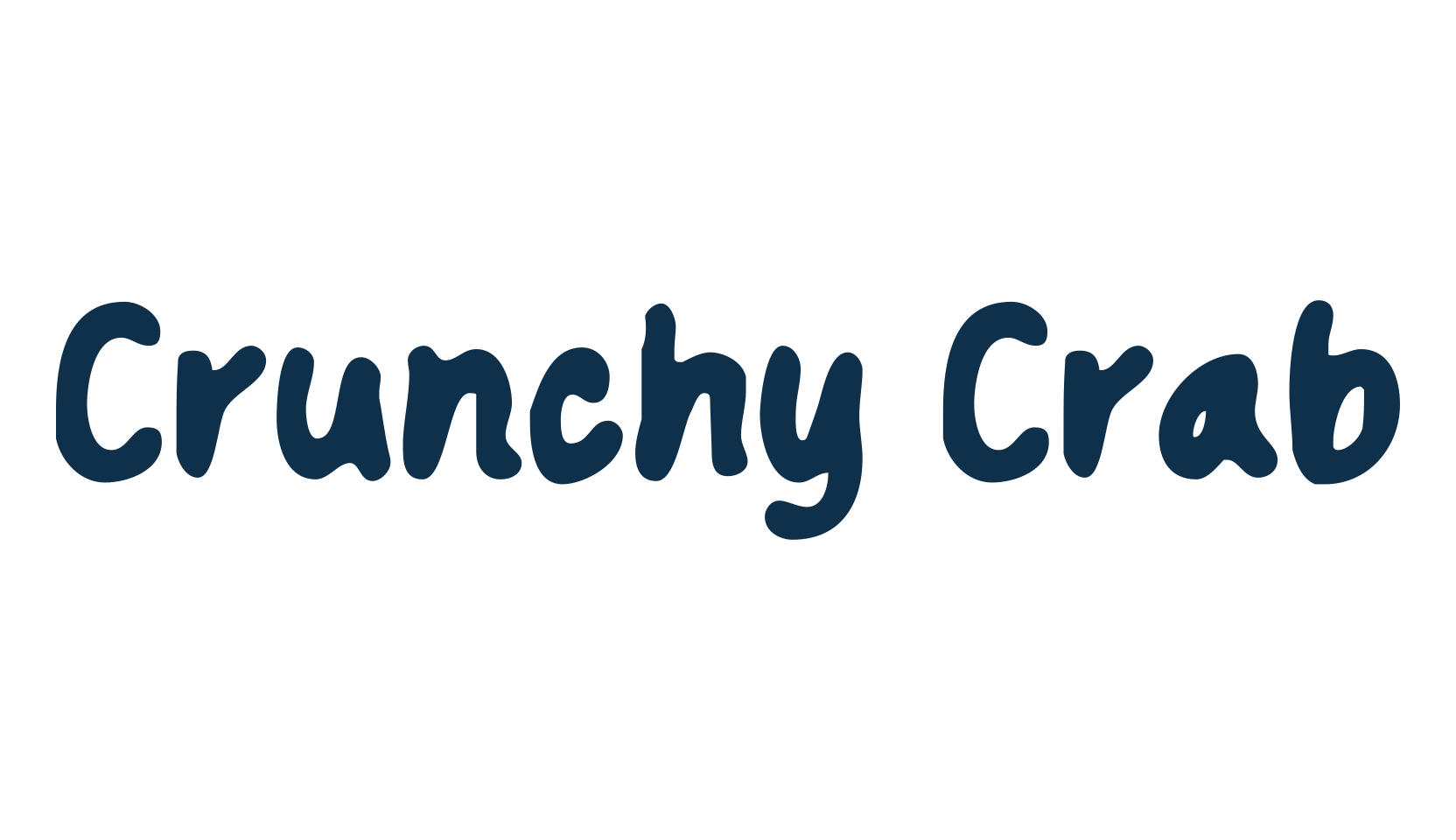Crunchy Crab, fancy cartoon decorative comic font preview