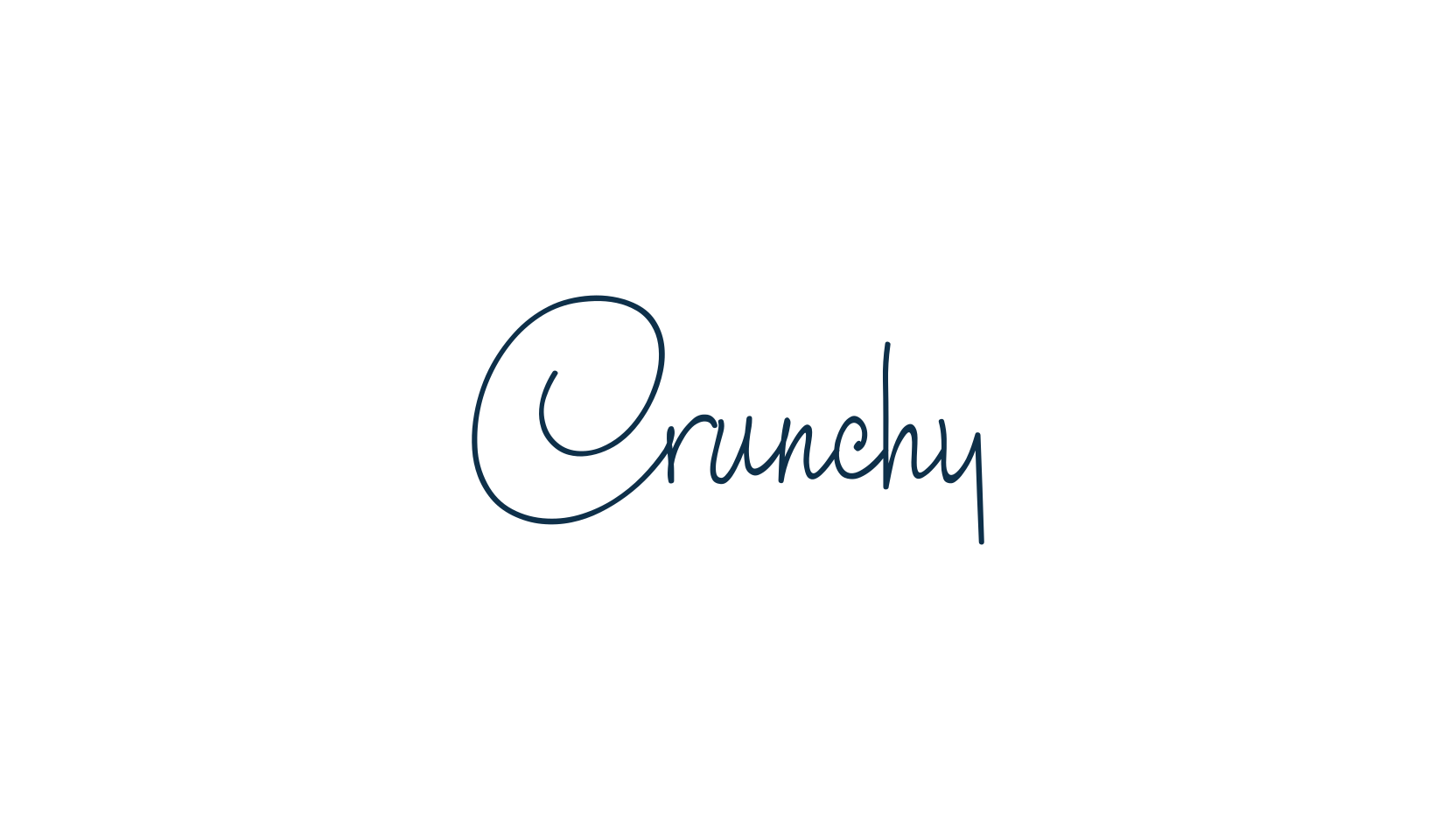 Crunchy (crunchy), script handwritten fancy decorative calligraphy font preview