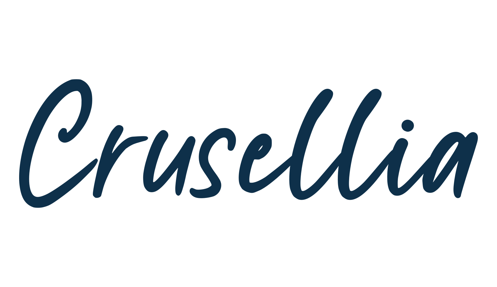 Crusellia, script handwritten fancy decorative calligraphy font preview
