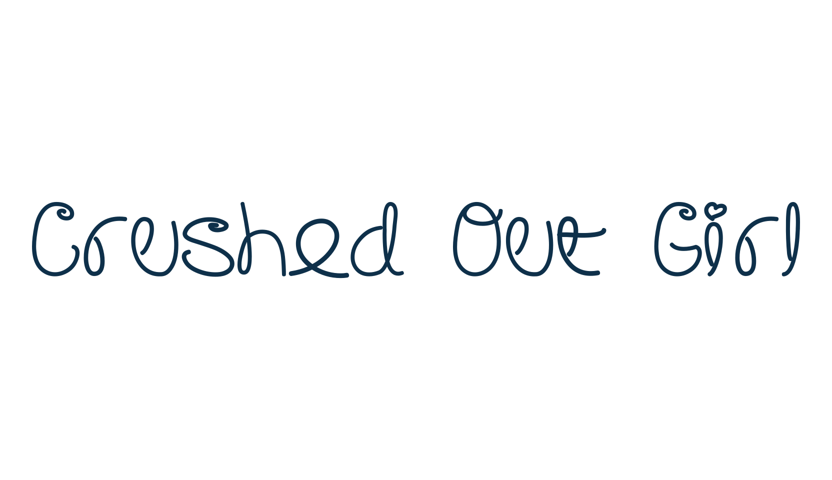 Crushed Out Girl, display market font preview