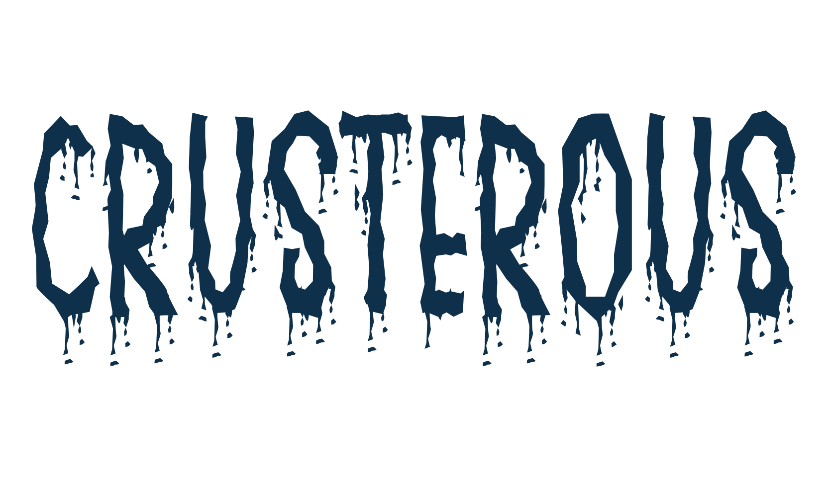 Crusterous, display market font preview