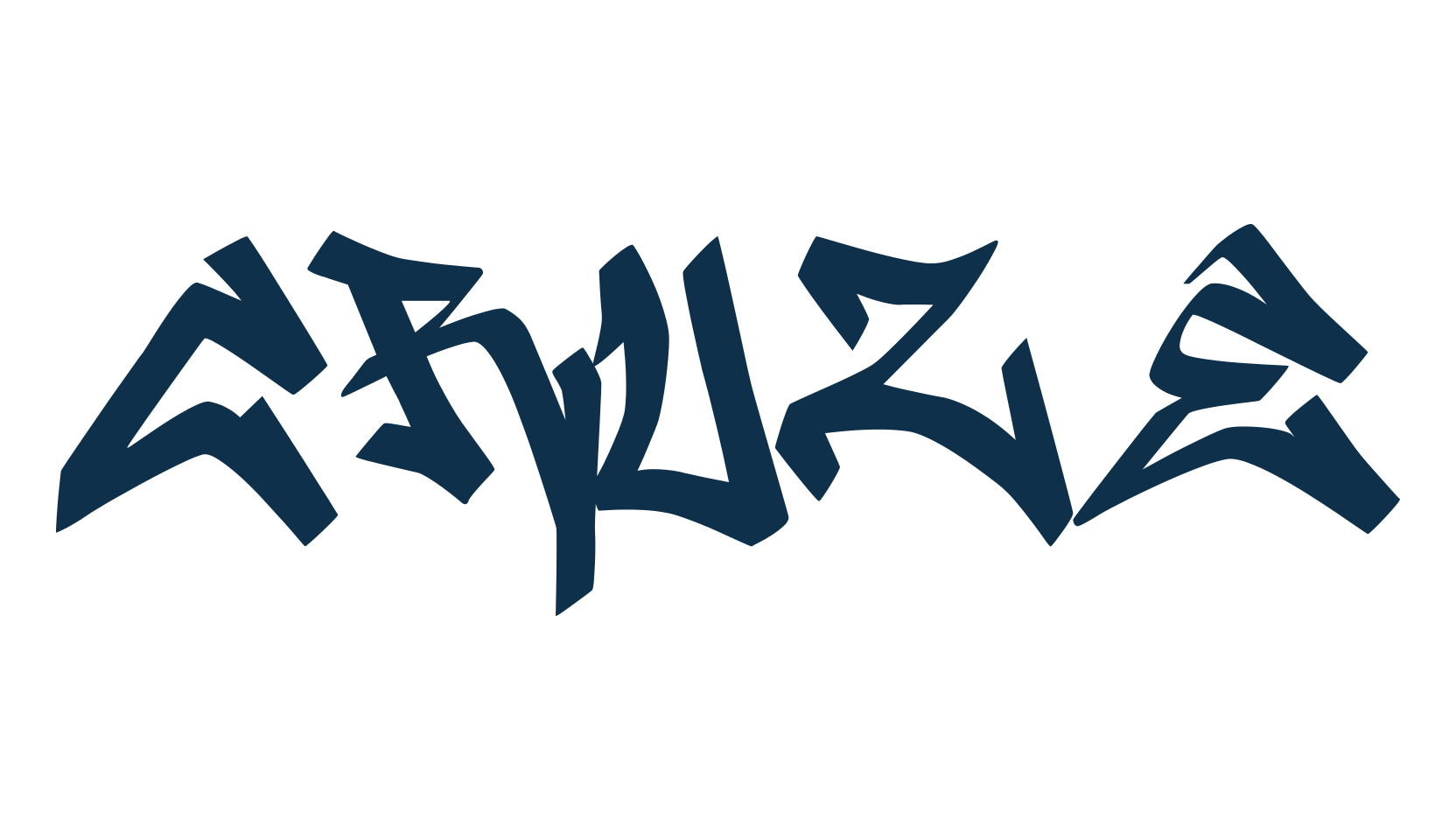 Cruze 2, script graffiti fancy decorative calligraphy font preview