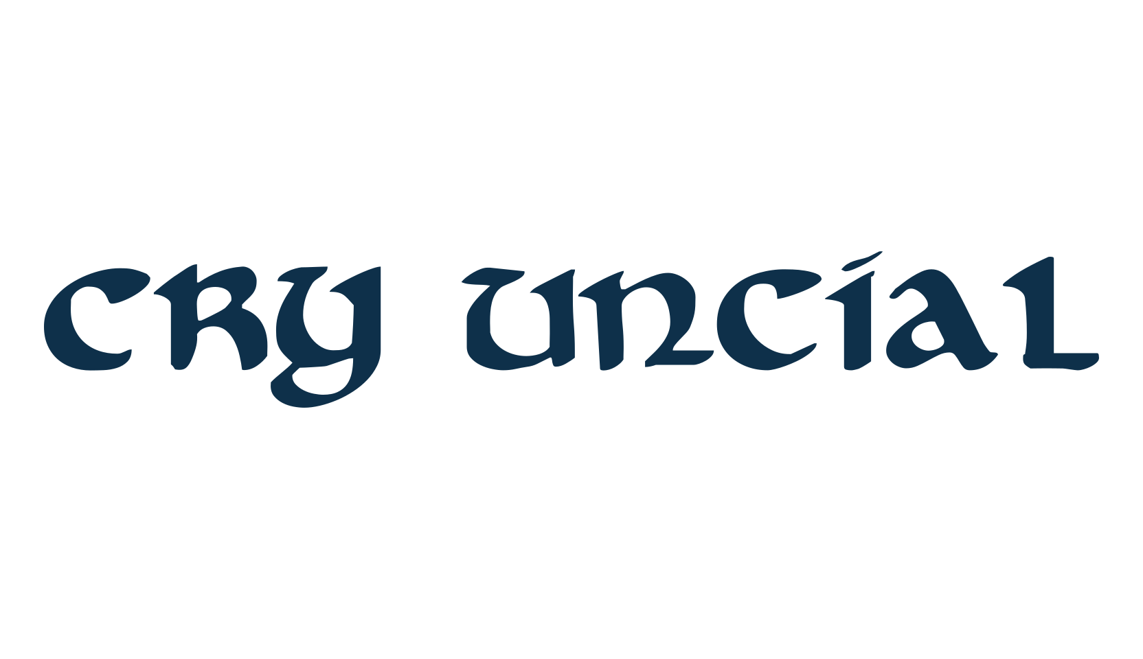 Cry Uncial, celtic font preview