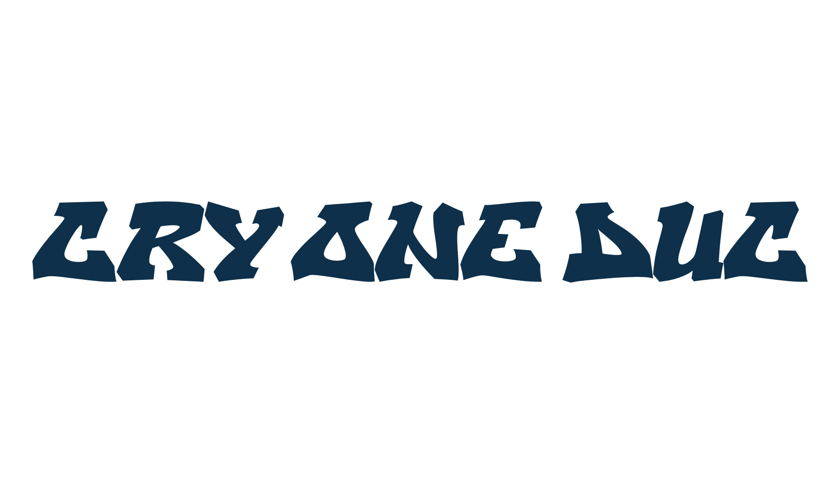 Cry One Duc, graffiti font preview