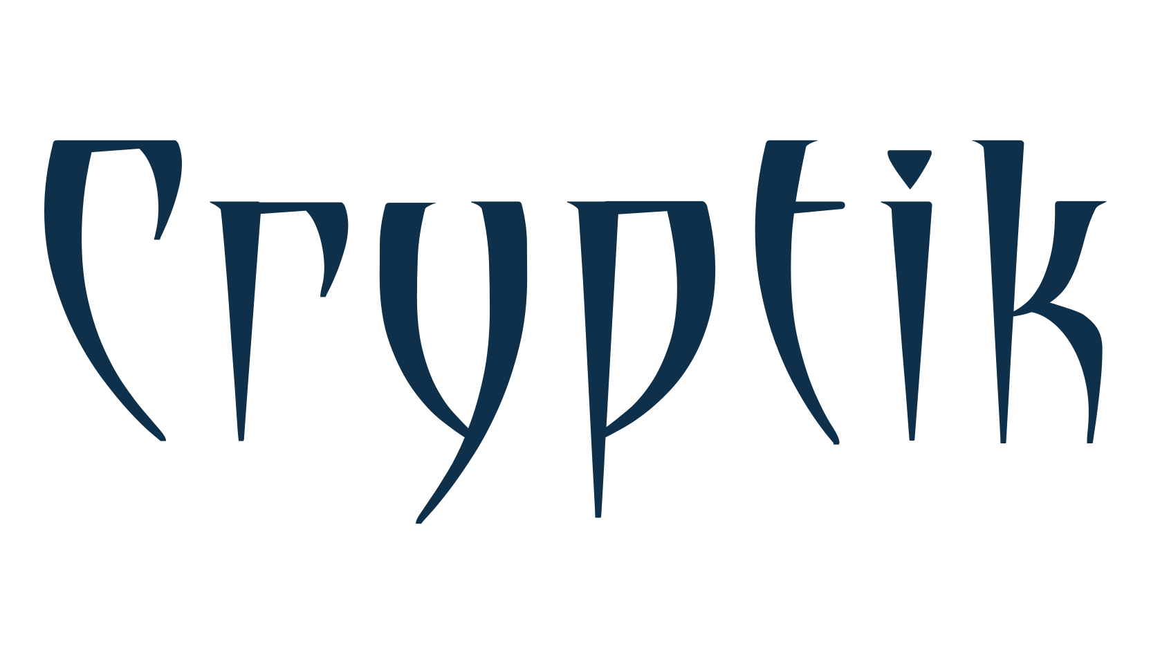 Cryptik, fancy various gothic font preview