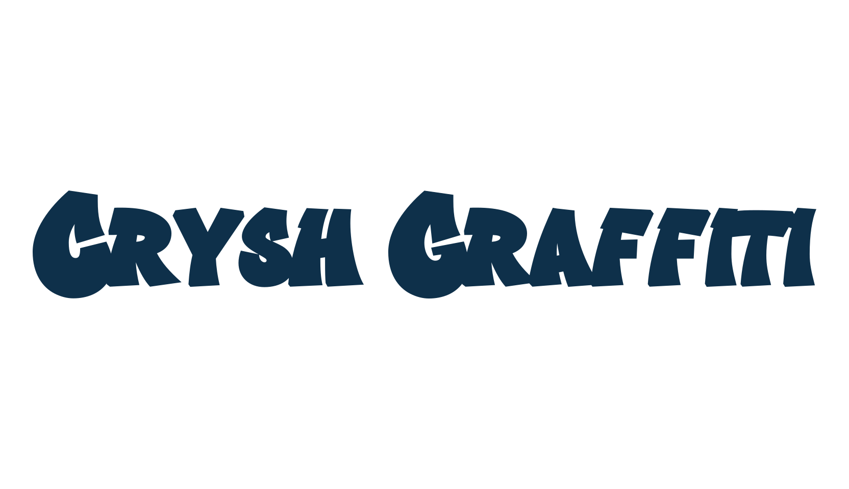Crysh Graffiti, script graffiti fancy decorative calligraphy font preview