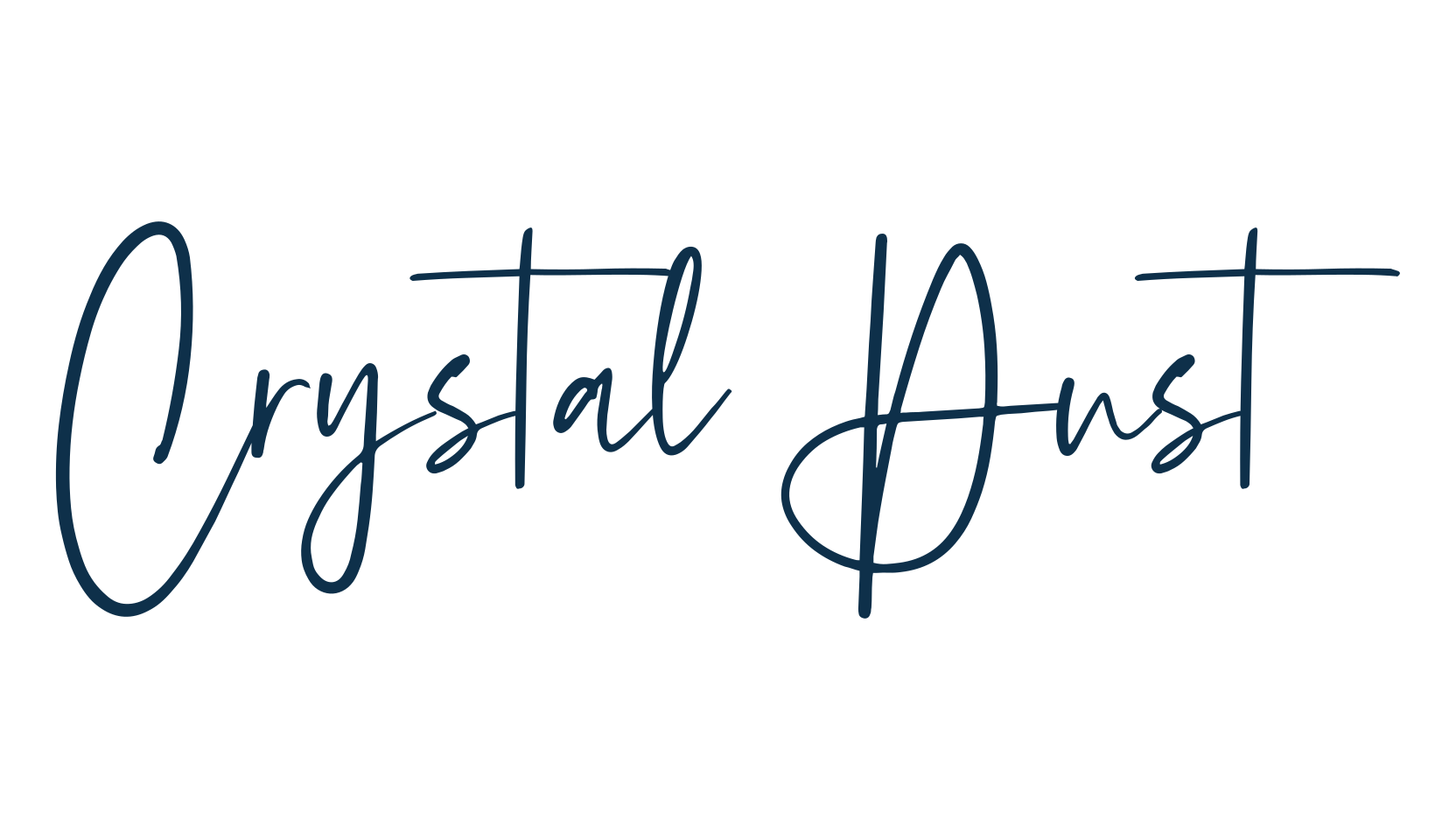 Crystal Dust, script handwritten fancy decorative calligraphy font preview