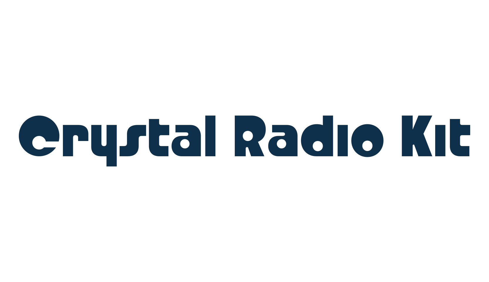Crystal Radio Kit, groovy font preview