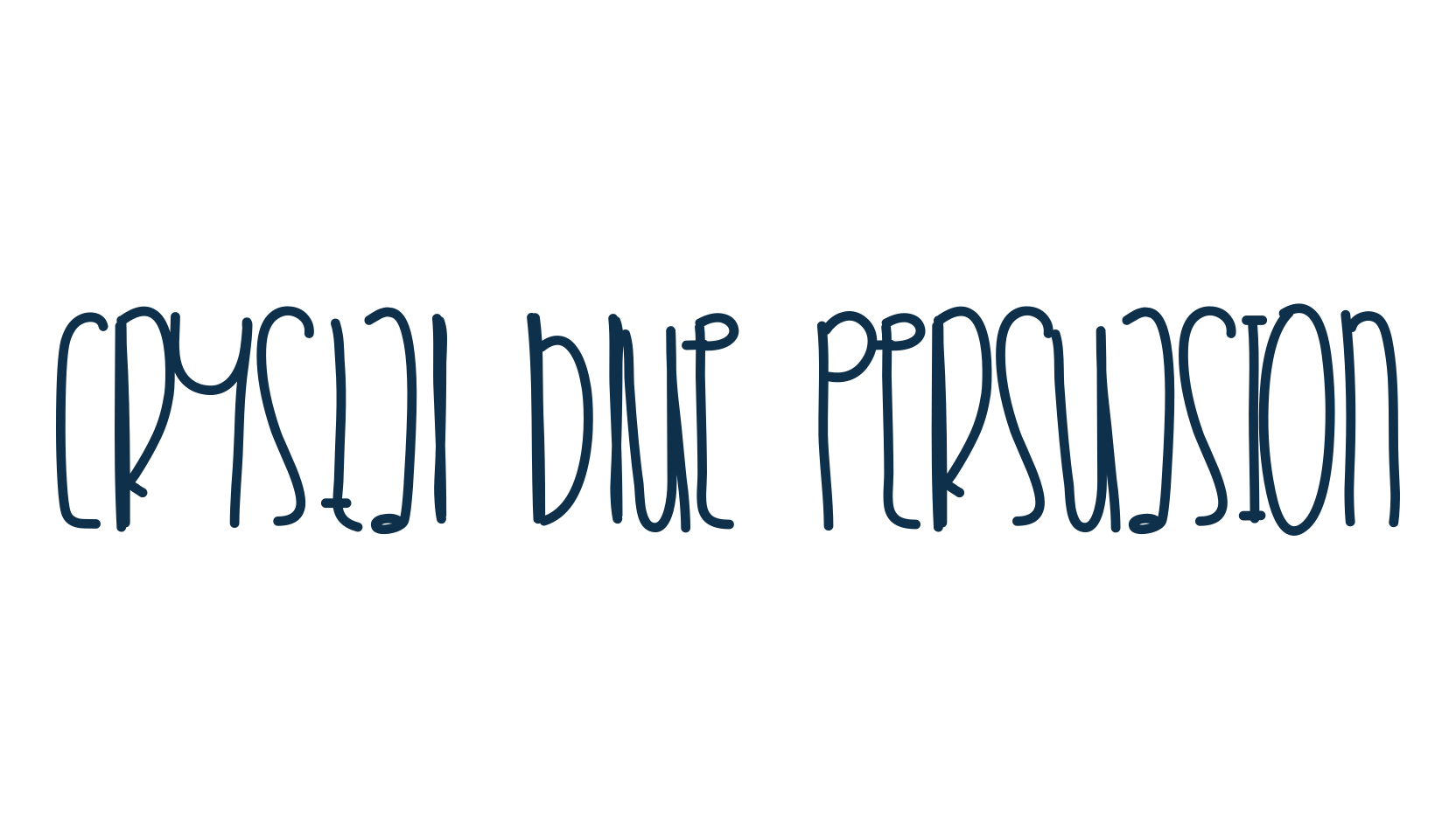 Crystal Blue Persuasion, script handwritten fancy decorative calligraphy font preview