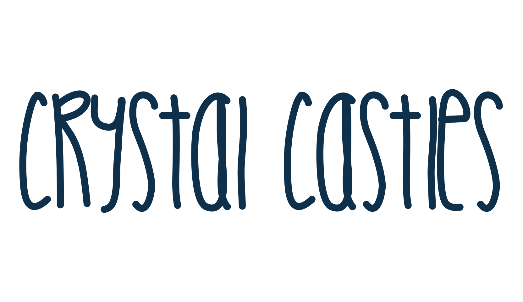 Crystal Castles, script handwritten fancy decorative calligraphy font preview