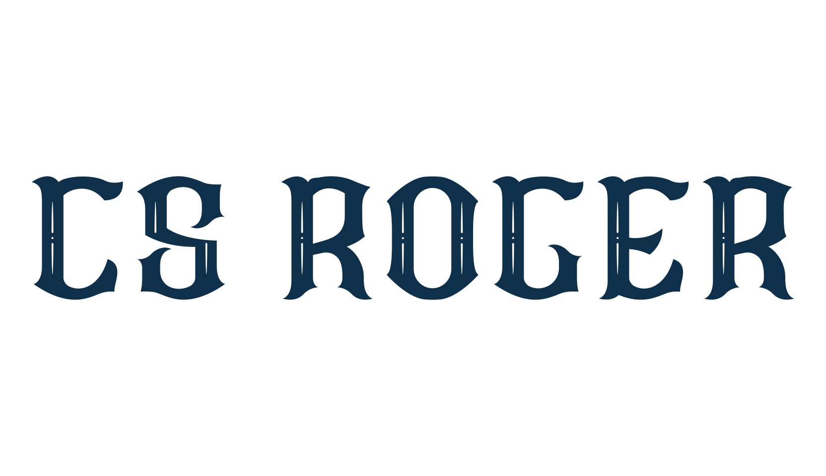 CS Roger, retro font preview