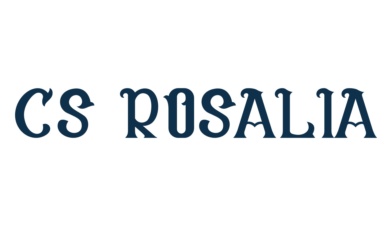 CS Rosalia, fancy retro decorative font preview