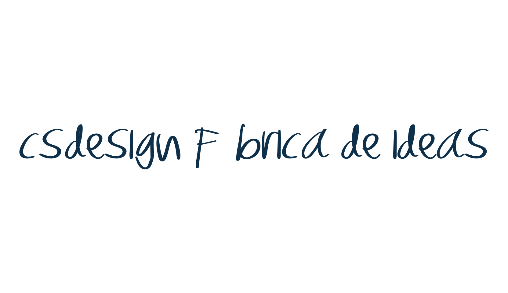 CSDesign Fábrica de ideas, script handwritten fancy decorative calligraphy font preview