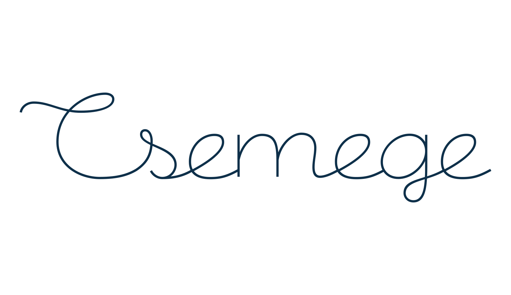 Csemege, fancy decorative font preview