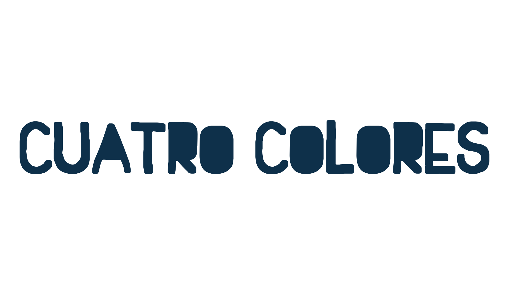 Cuatro Colores, fancy various decorative font preview