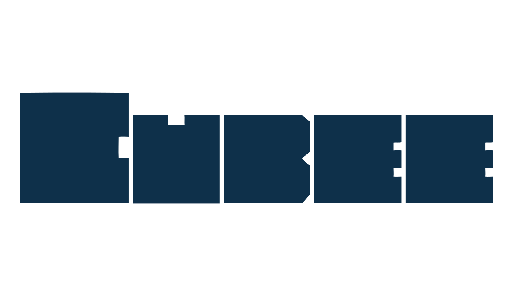 Cubee, techno square sci-fi font preview