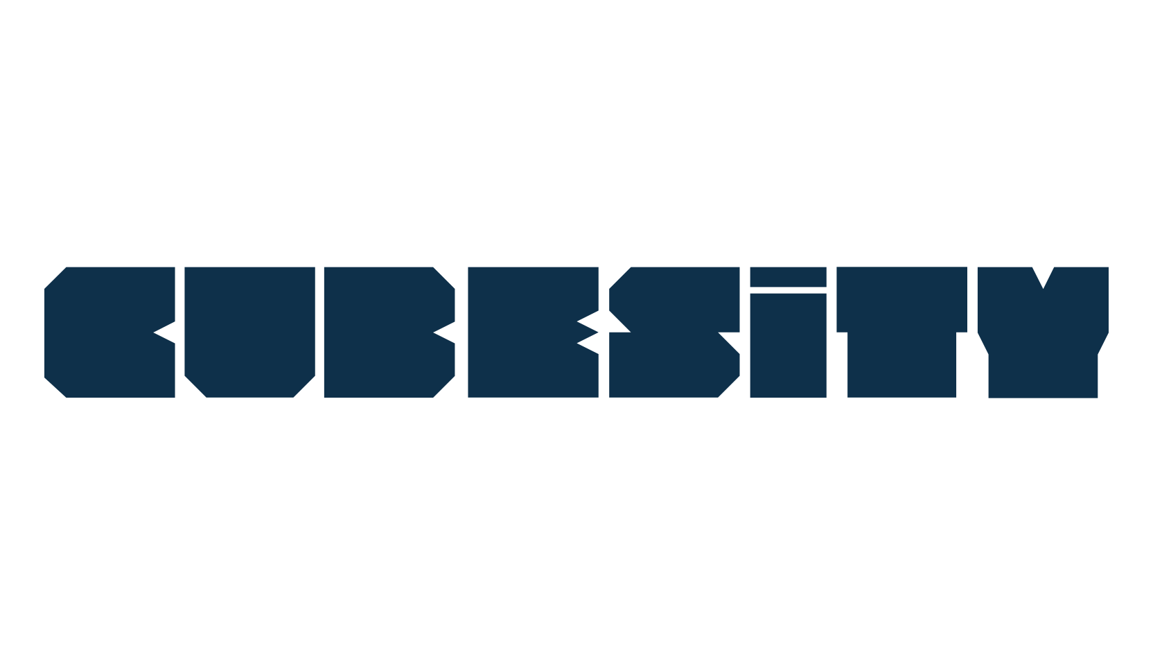Cubesity, techno square sci-fi font preview