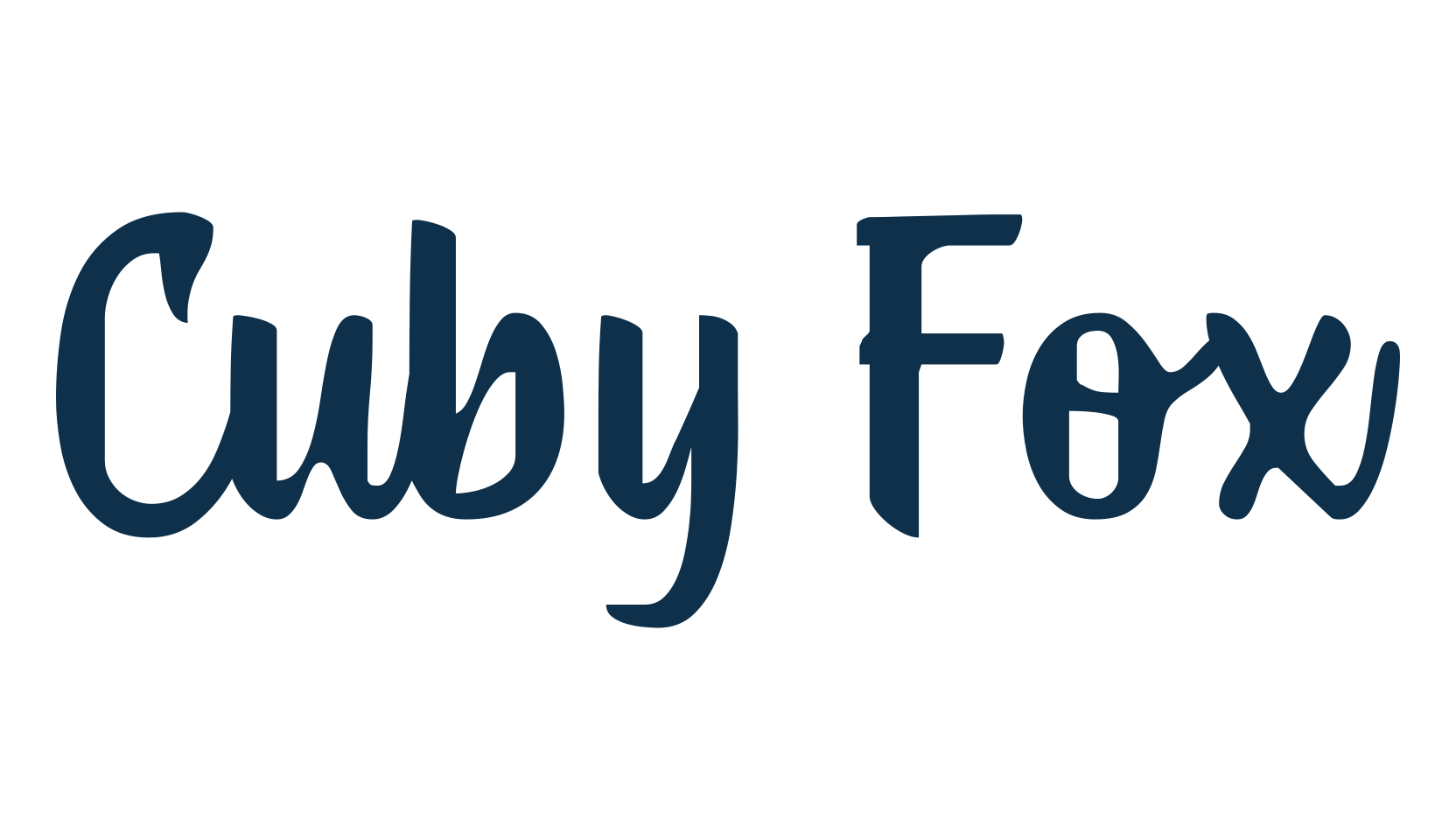 Cuby Fox, handwriting font preview