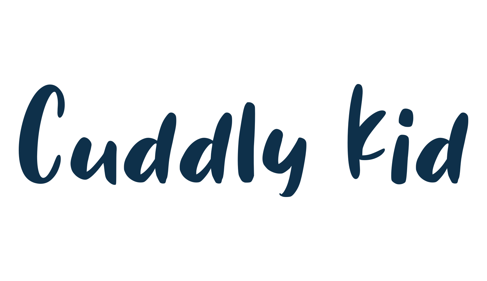 Cuddly Kid, fancy decorative font preview