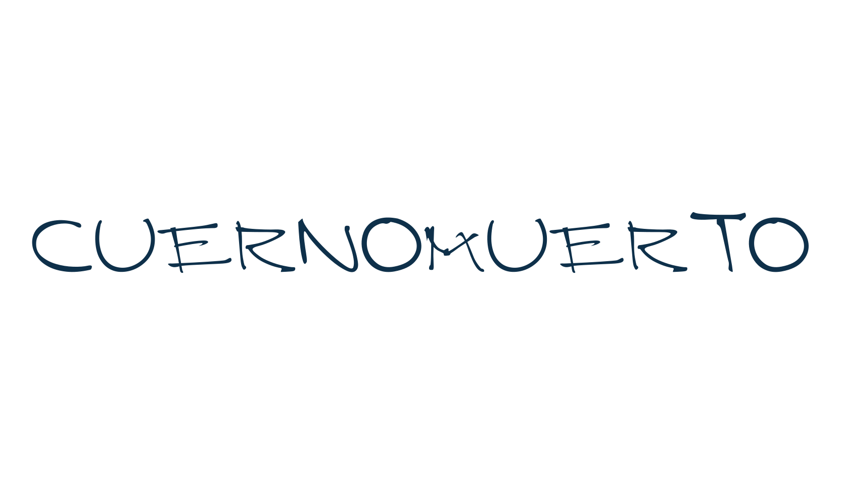 Cuernomuerto, script handwritten fancy decorative calligraphy font preview