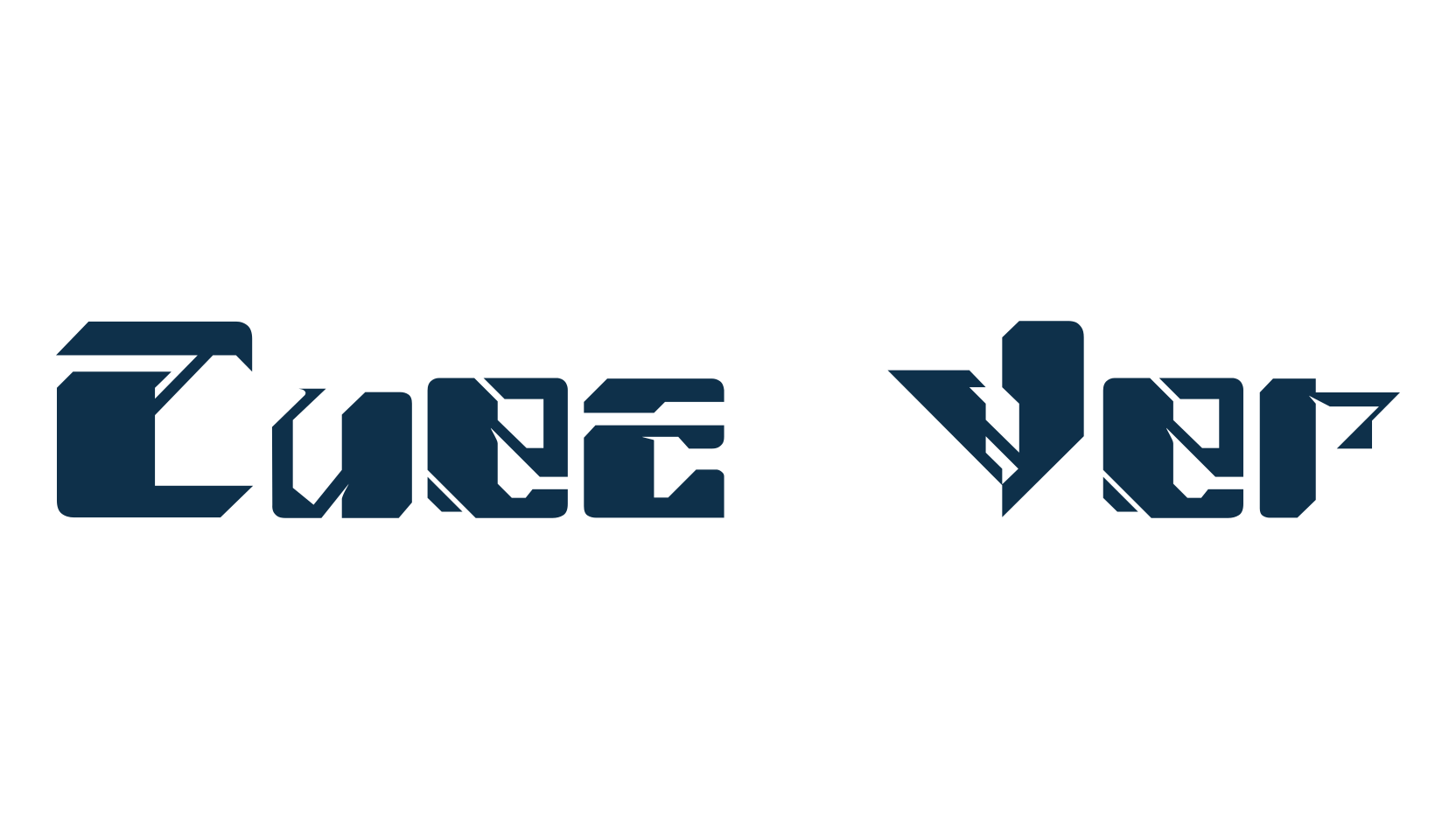 Cuez Ver1, sci-fi font preview