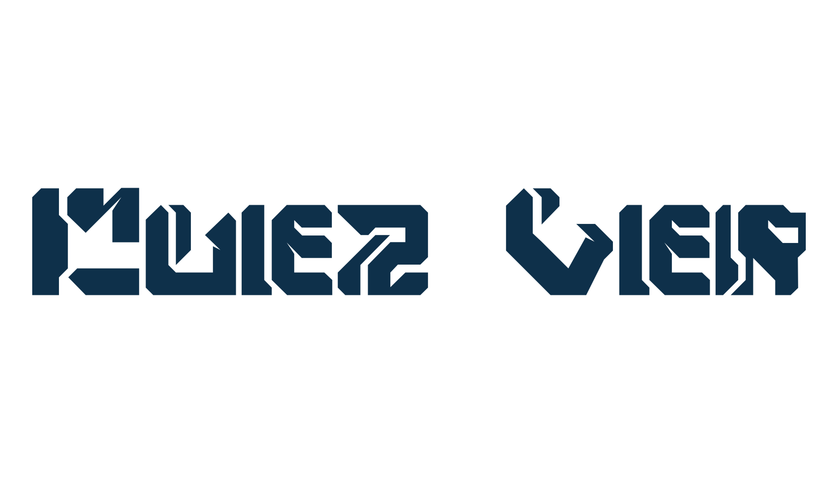 Cuez Ver4, sci-fi font preview