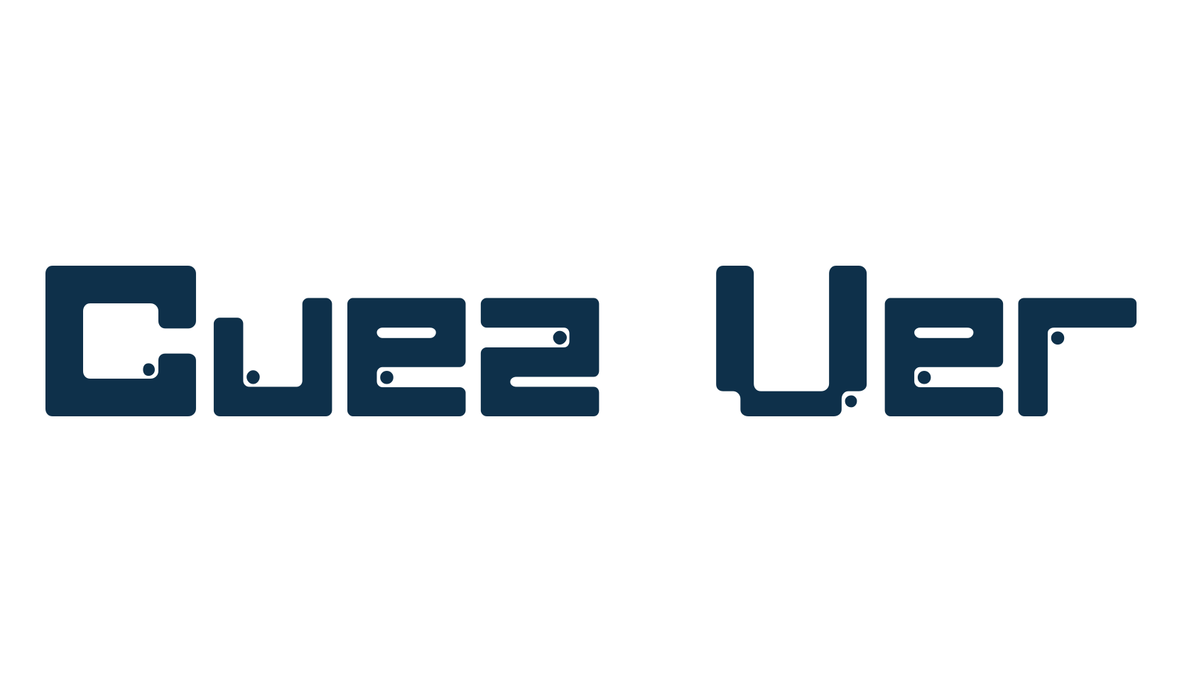 Cuez Ver5, sci-fi font preview