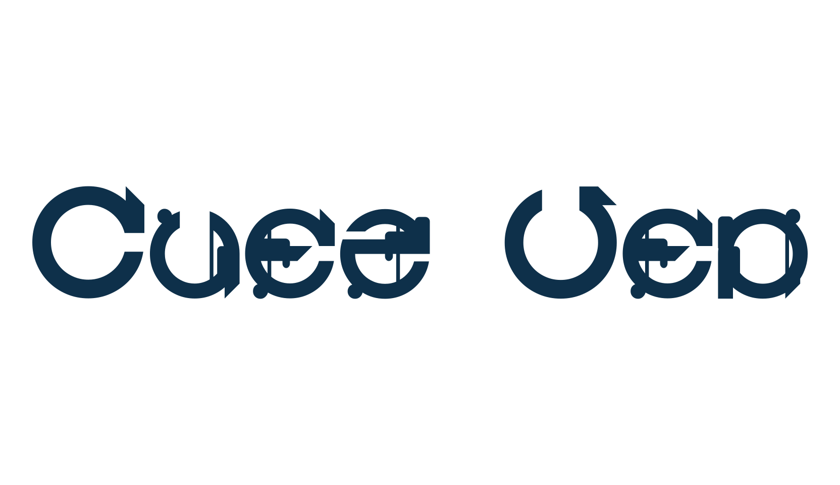 Cuez Ver6, sci-fi font preview