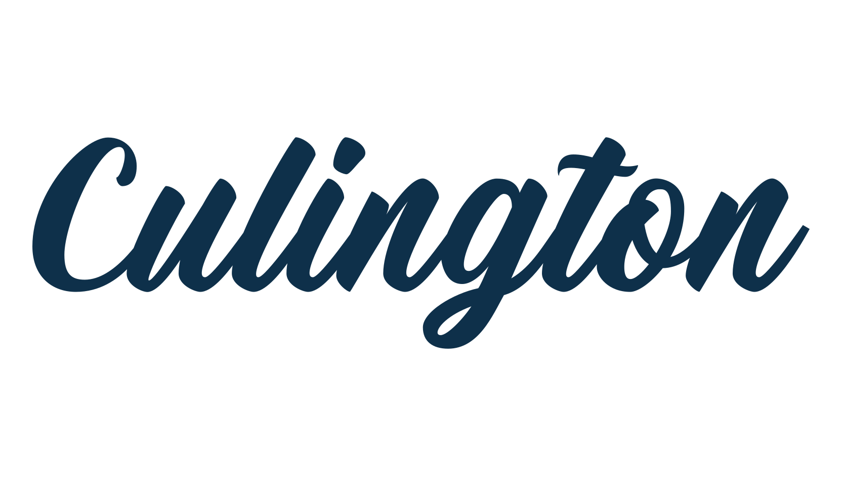 Culington, script brush fancy decorative calligraphy font preview