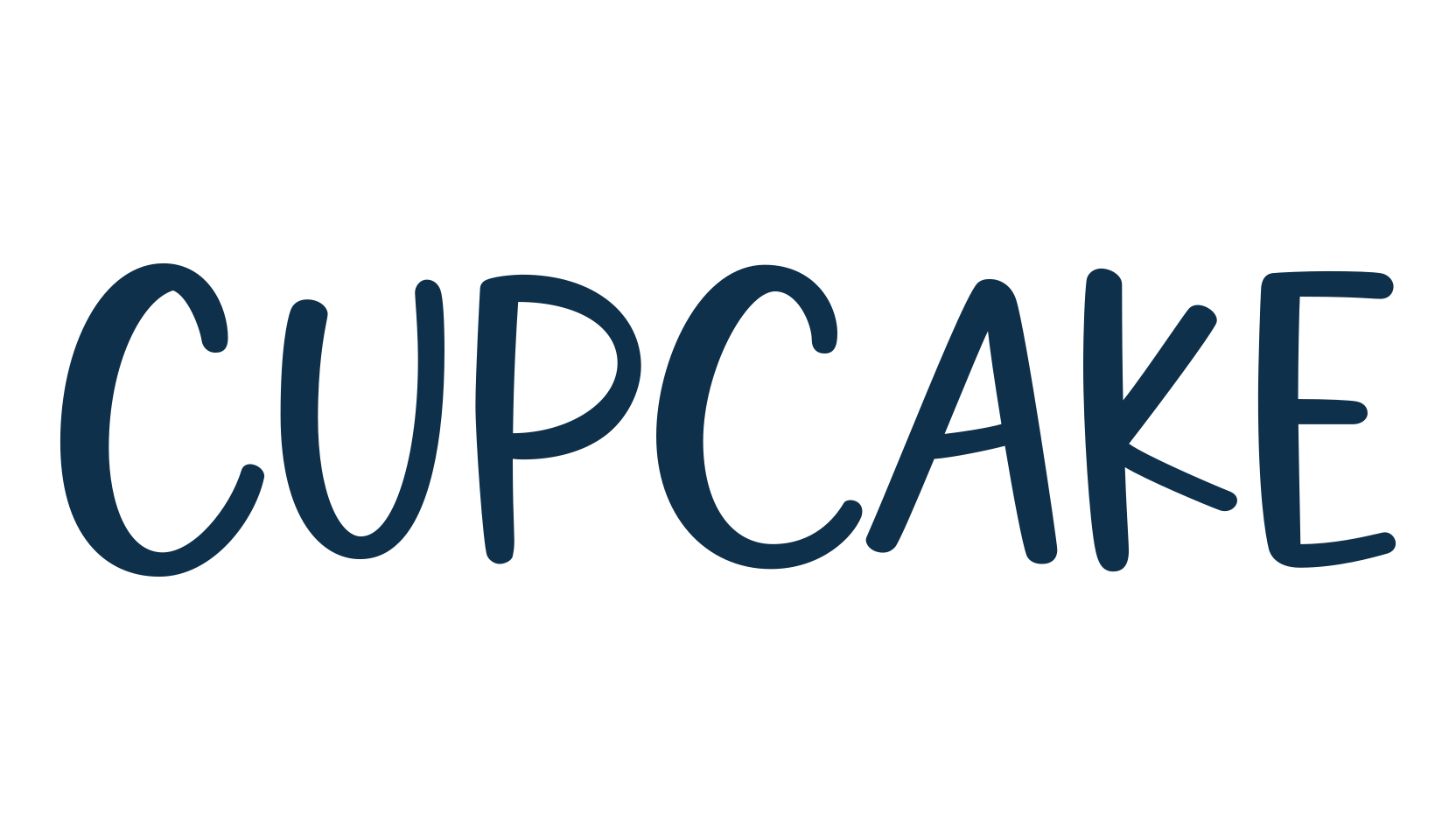 Cupcake, handwriting font preview
