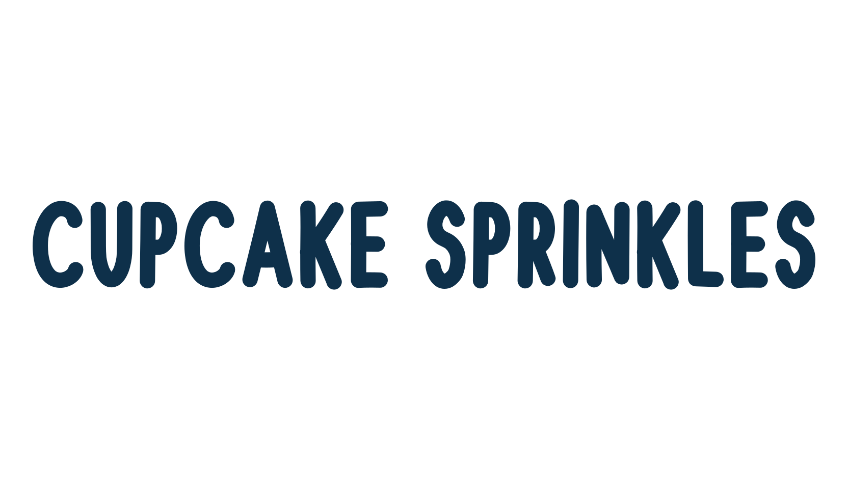 Cupcake Sprinkles, handwriting font preview