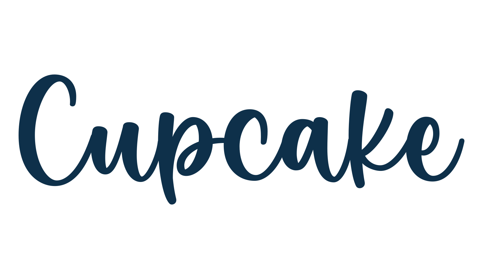 Cupcake (cupcake), fancy various decorative script calligraphy font preview