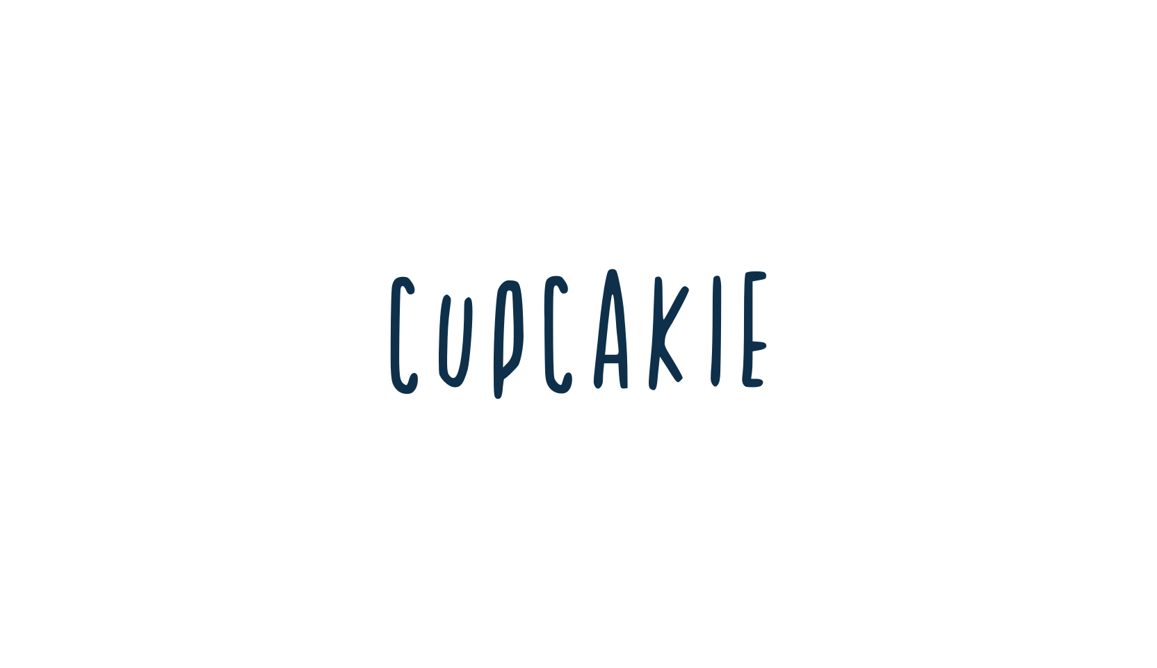 Cupcakie, script handwritten fancy decorative calligraphy font preview