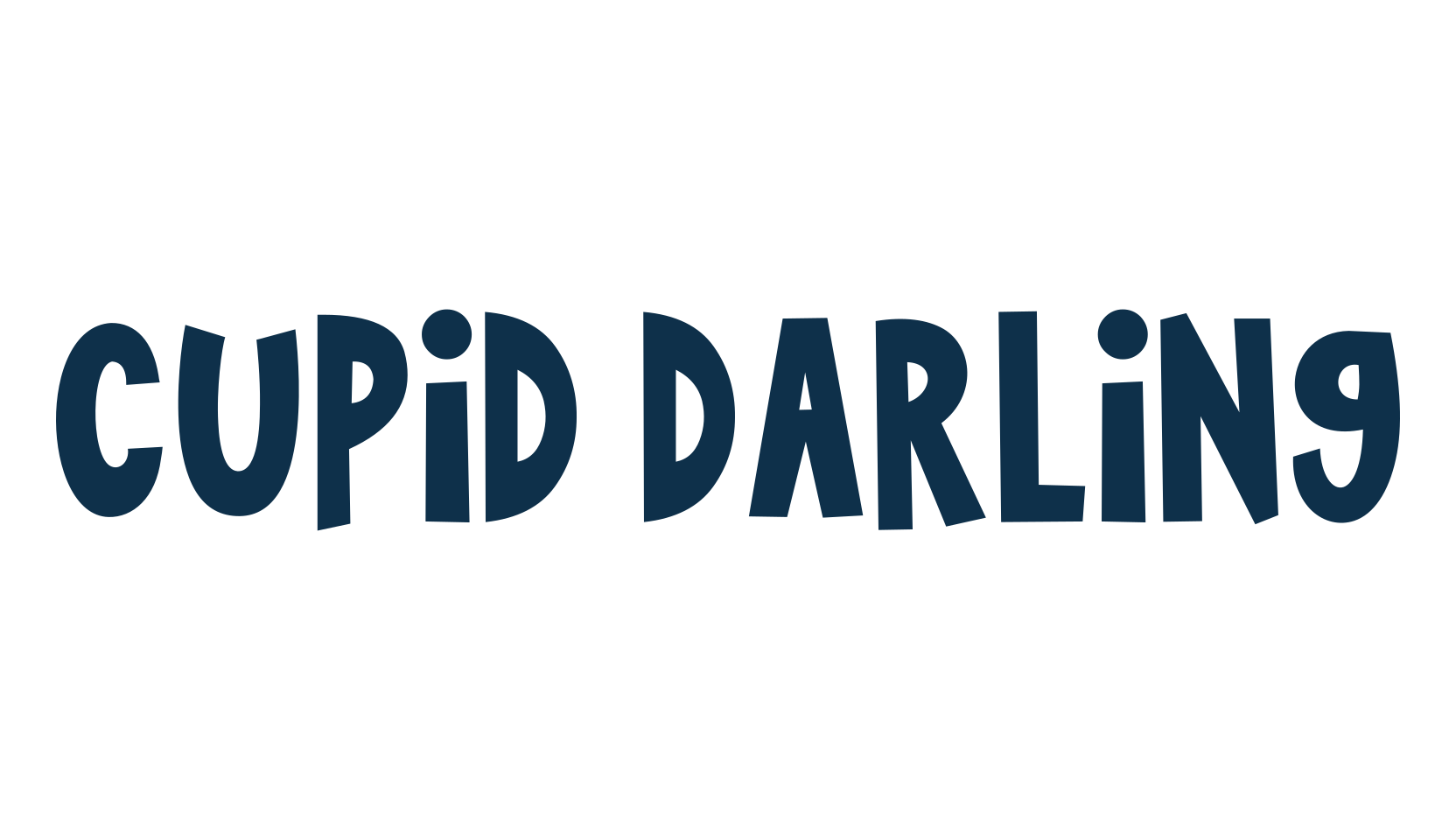 Cupid Darling, cartoon font preview