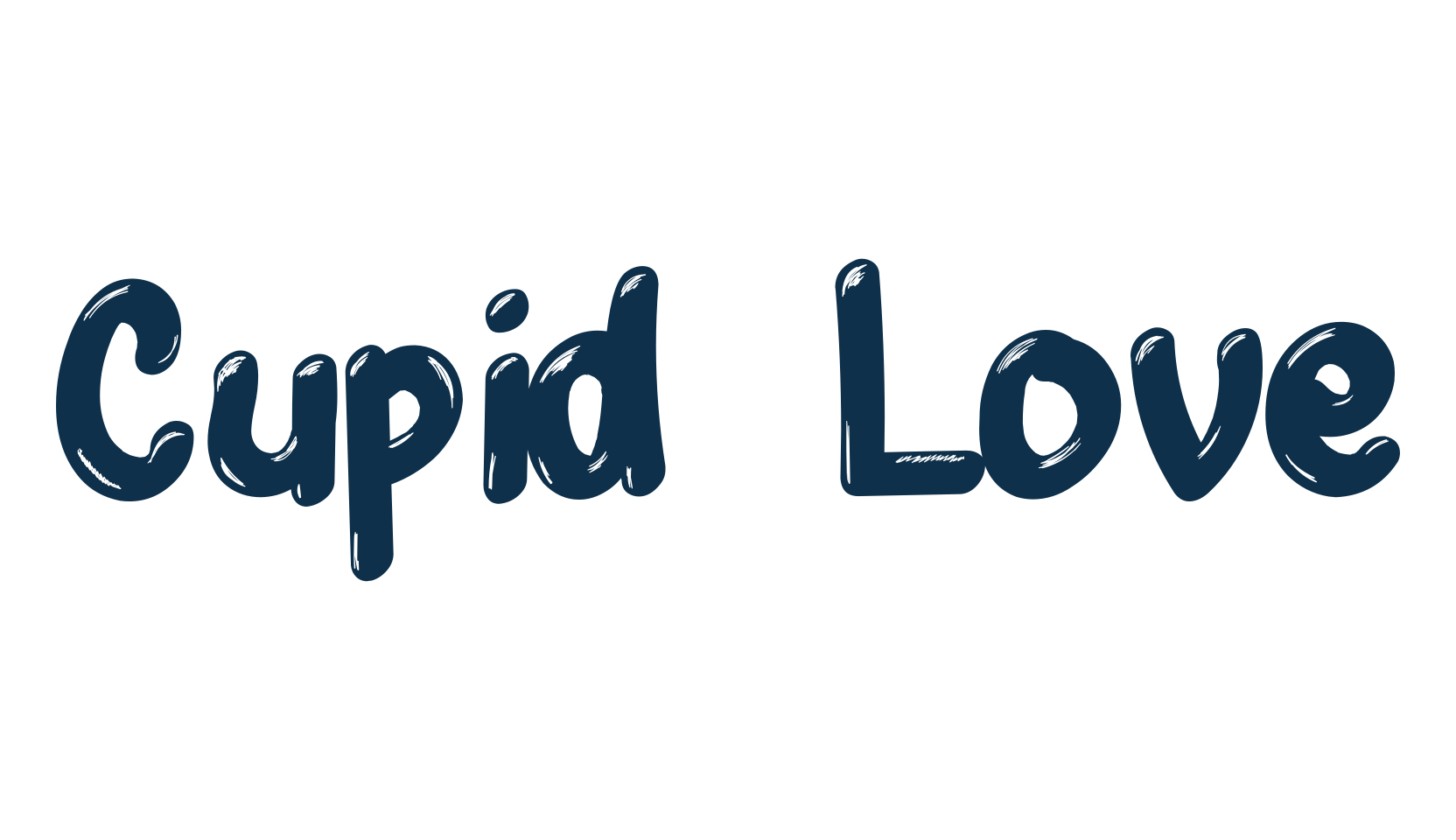 Cupid Love, fancy decorative font preview