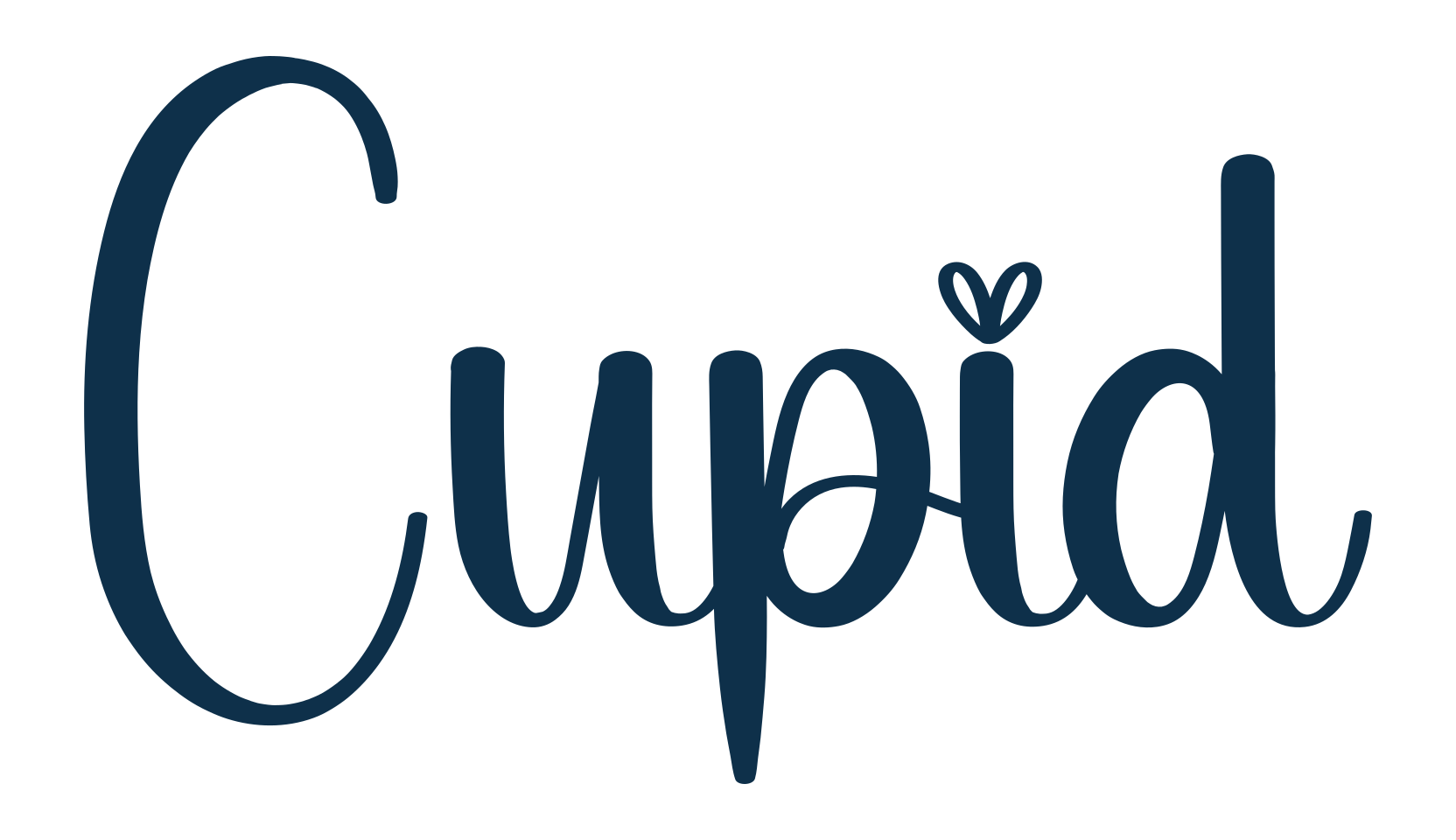 Cupid, fancy various decorative script calligraphy font preview