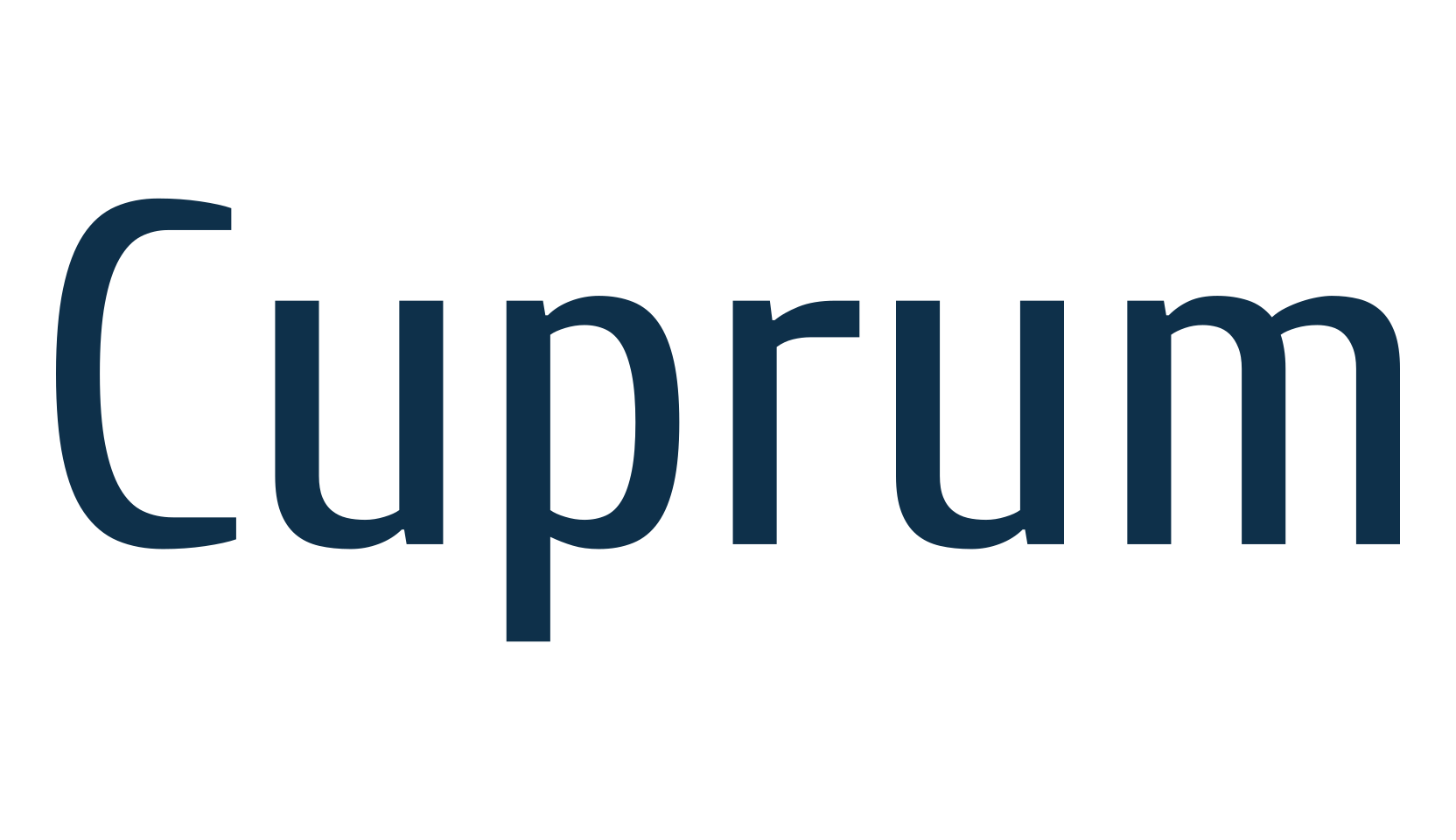 Cuprum, basic sans serif font preview